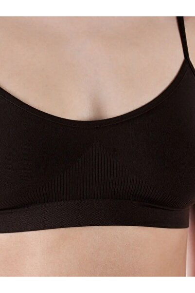 MİSTİRİK Pisun Μοντέλο Μαύρο Σχοινί λουράκι Πλεκτό Σουτιέν Κορσέ - Άνευ ραφής και σύσφιξης