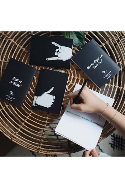 PK Design Talk to the Hand Notebooks - Peace
