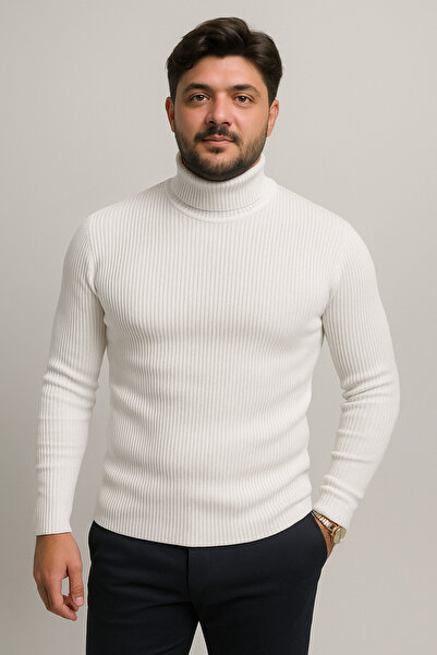 EMKA GİYİM 7-Piece Combination Turtleneck Sweater Beret