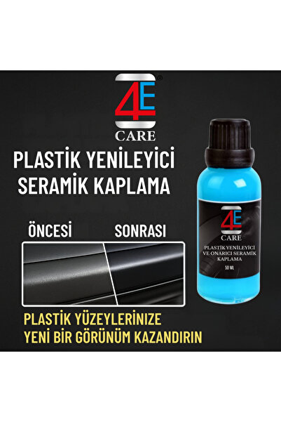 4E CARE Plastik Yenileyici Ve Onarıcı Seramik Kaplama 30 ml Cam Şişe