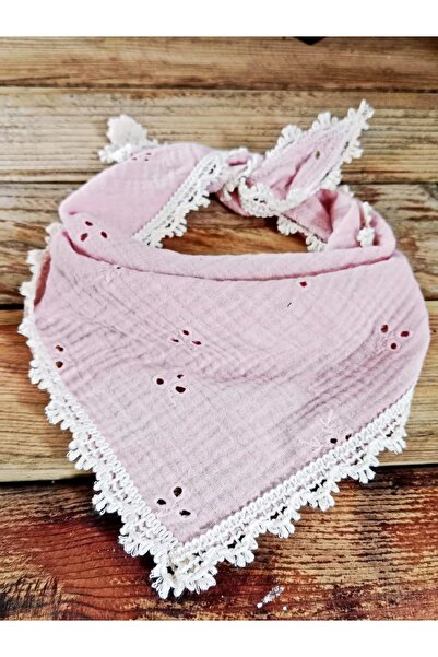 Mufincollection Παιδική μπαντάνα από ύφασμα μουσελίνας με κέντημα |   60x30 εκ. |   Μαλακό και αναπνεύσιμο