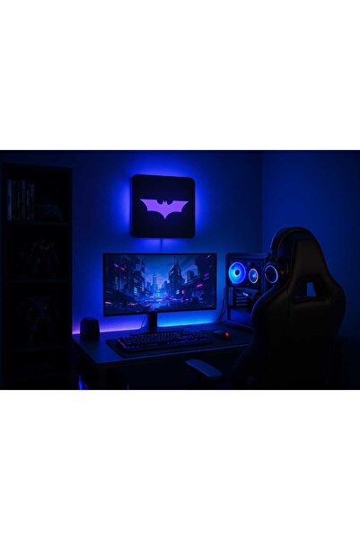 laaysa 3D DESİGN BATMAN RGB LED YANSITMA DUVAR AYDINLATMASI