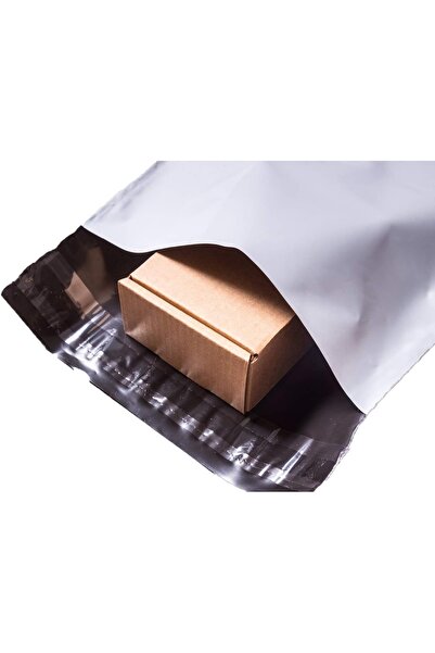 ambalaje365 Plicuri pentru Curierat 230/320+50 mm, Autoadeziv, Polietilen, Alb/Gri, 50 Buc/Set