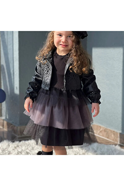 Azra DERİ YELEKLİ ŞAPKALI ELBİSE