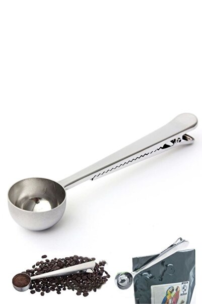 Weather Forecast Stainless Steel Coffee Measuring Spoon and Package Clip cin108