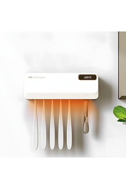 MACASORE Suport Periute de Dinti cu Tehnologie UV, Uscare Rapidă și Igienizar...