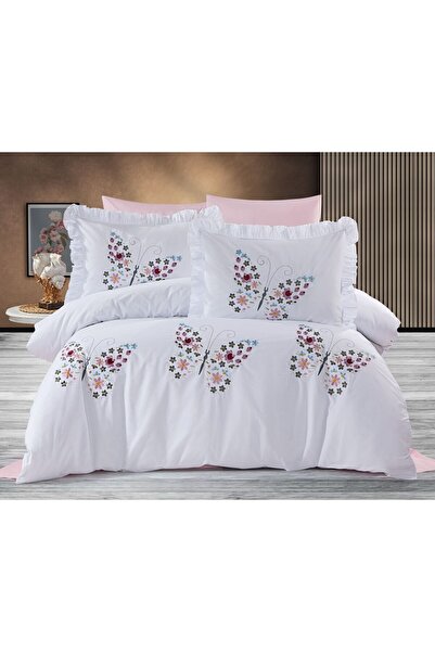 ARS HOME COLLECTION Double Embroidered Duvet Cover Set