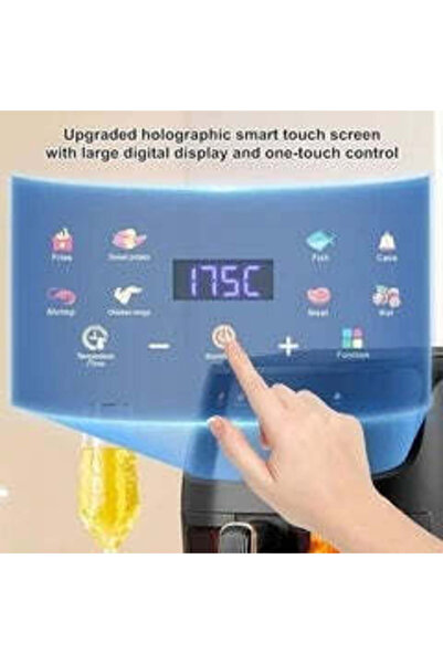 Promagg Friteuză cu aer cald 8 L 2400 W, LCD tactil, fără ulei, gătit sănătos