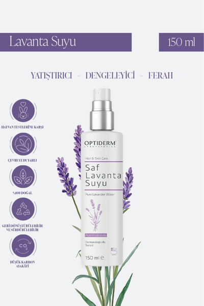 Lavanta Suyu Canlandırıcı ve Besleyici Tonik %100 Doğal ve Saf 150 ml