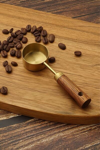 Chavin 1 tbsp 15ml Gold Çelik Kahve Şeker Baharat Ölçü Kaşığı mt147sr