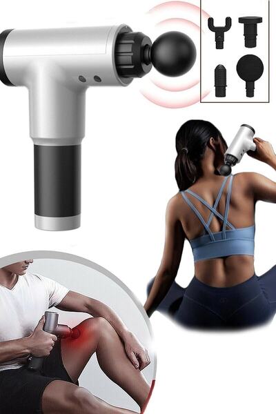 Gomax Darbeli Titreşimli Şarjlı Sporcu Masaj Tabancası Masaj Aleti