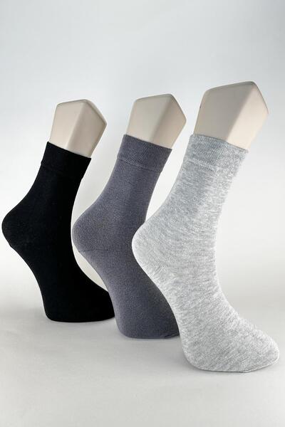 FACETTE Women's Sag 3 Pairs Plain Socks