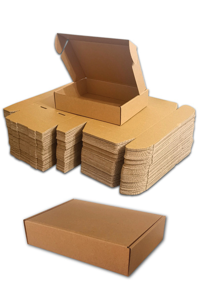 PackMai E-Ticaret Kargo Kutusu 26x18x6cm (25 ADET) Kraft-Kilitli-Hediye-Ürün