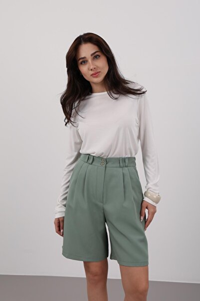 FACETTE Γυναίκα 20226094322 Χακί βερμούδα