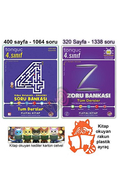 Tonguç Yayınları 4. Sınıf Tüm Dersler Video Anlatımlı Etkinlikli Soru Zoru Ba...