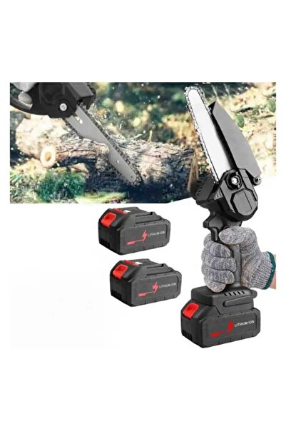 Promagg Drujbă cu 2 baterii și 2 lanțuri portabilă, reîncărcabilă