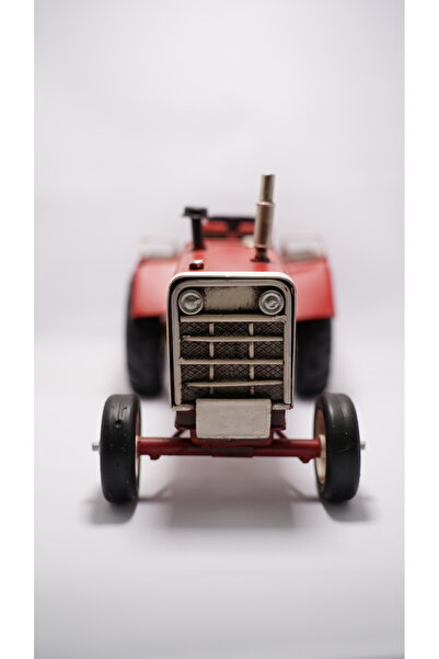 Pat Aksesuar Vintage Metal Traktör - Dekoratif Biblo