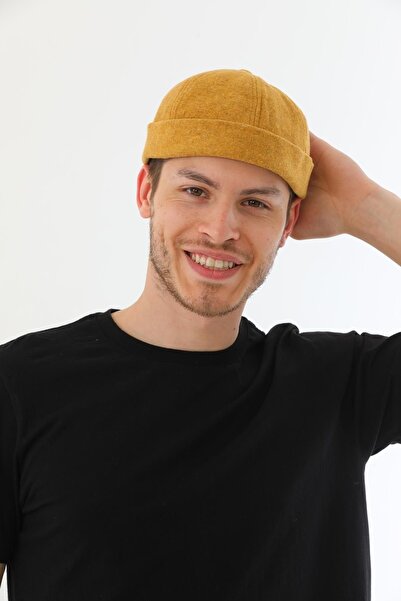 Ritagarcia Kaşe Arkadan Ayarlı Retro Hip-hop Takke Şapka