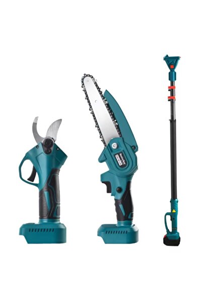 Promagg Set foarfeca electrice de grădinărit + mini drujbă cu 2 baterii 48V +...