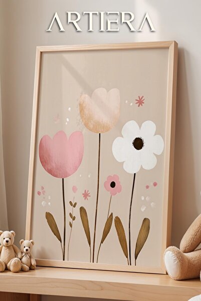 HİGUERA Bohemian Colorful Garden Flowers Baby Girl Διακόσμηση Παιδικού Δωματί...