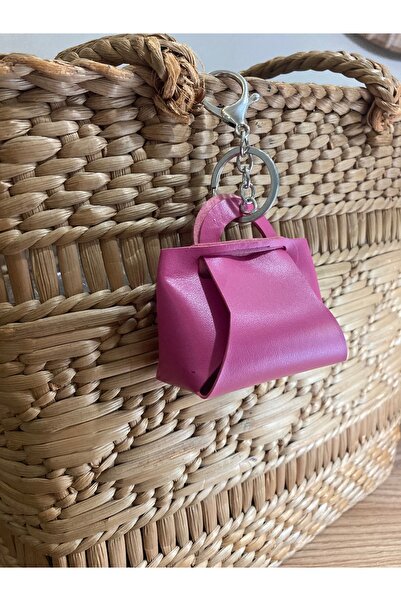 Omarder Deri Bag Shaped Charm, Keychain