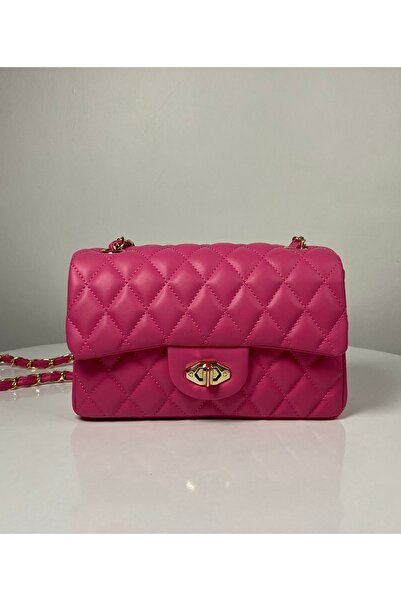 BK Bags & Accessories حقيبة يد وكتف نسائية محبوكة بسلسلة مبطنة