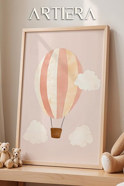 HİGUERA Pink Balloon Baby Girl Διακόσμηση Παιδικού Δωματίου Ζωγραφική τοίχου ...