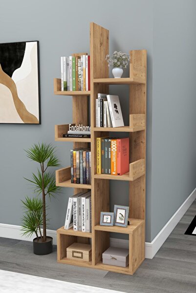 Enda Home Pamfilya 10 Bölmeli/raflı Kitaplık Çam