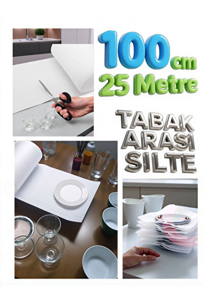 HBNC 100cm X 25 Metre Şilte Tabak Arası Bardak Sarma Cam Sarma Şiltesi Taşıma...