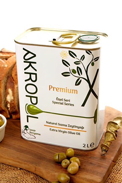 akropol 2025 YENİ SEZON Soğuk Sıkım Alaca Hasat Naturel Sızma Zeytinyağı Çocuklu Aileler İçin Organik 2 Lt