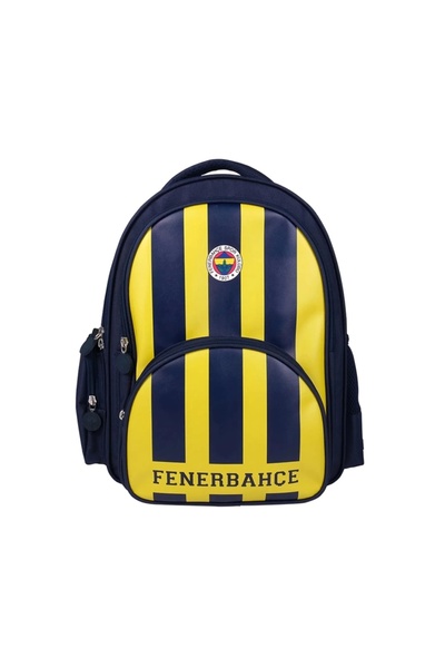 Fenerbahçe Lisanslı Suni Deri 3 Bölmeli Okul Çantası 24783, Parçalı Forma Diz...
