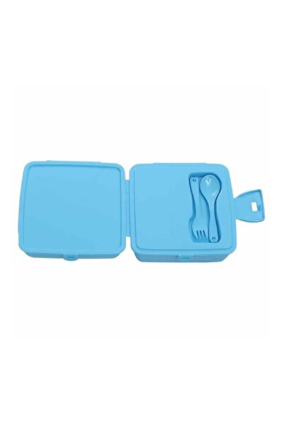 Frozen Blue Plastic Lunch Box - 4 Compartments (OTTO-42544)