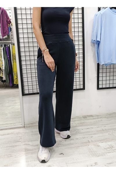 Butik Şans Flexible Palazzo Pants with Pocket Detail