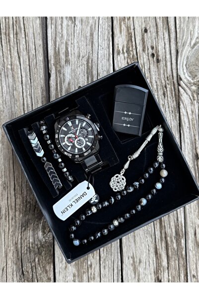 Daniel Klein Orijinal Daniel Klein Kol Saati Doğal Taş Tespih ve Bileklik Çak...