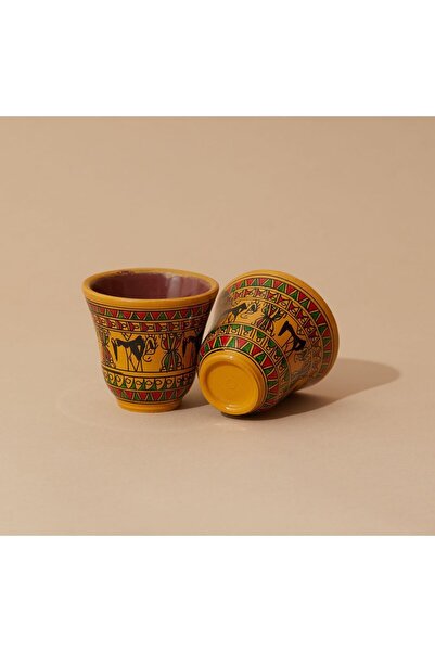 İLKCET MODA Rapido Ethnic Patterned 2-Piece Cup