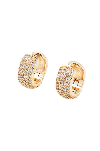 Bijuty Women's Hoop Vip Earrings - Gold Color - (with Surprise Gift)