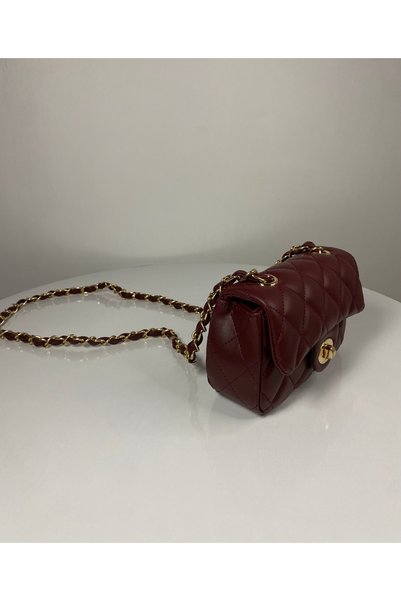 BK Bags & Accessories Mini Quilted Knitted Chain Women's Hand and Shoulder Bag (Check the Dimensions and Place Your Order)