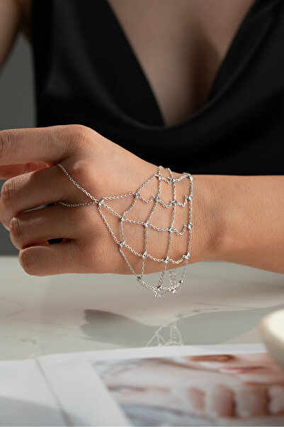MUİ JEWELRY 925 Ayar Gümüş Taşlı Salaş Model Şahmaran