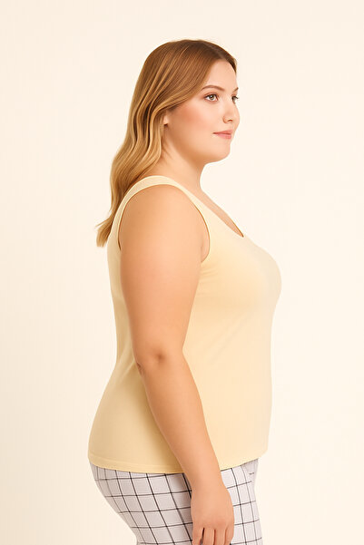 HNX Skin Cotton Large Size Thick Strap Women's Undershirt