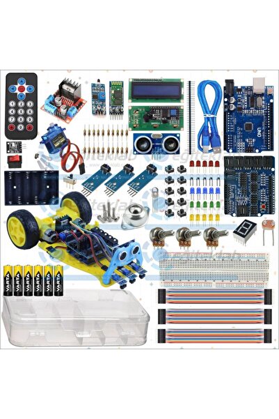 eğiteklab MESLEK LİSESİ ROBOTİK KODLAMA DERSİ ARDUİNO UYGULAMA EĞİTİM SETİ + ...
