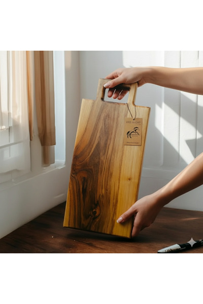 Krb Ahsap Walnut Wood Cutting Board, Chopping Board, Handmade, Natural Wood, ...