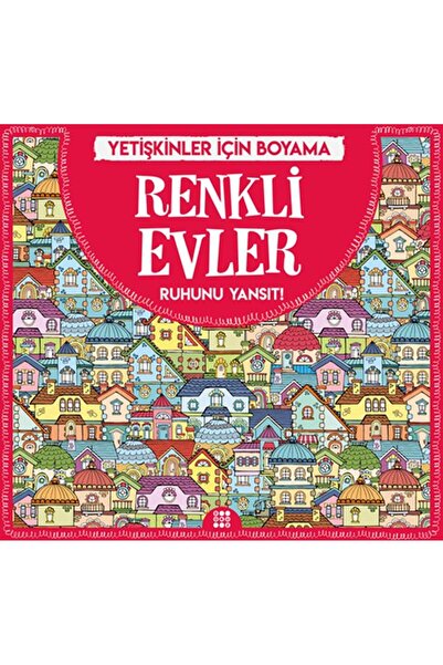Dokuz Yayınları Renkli Evler - Yetişkinler İçin Boyama