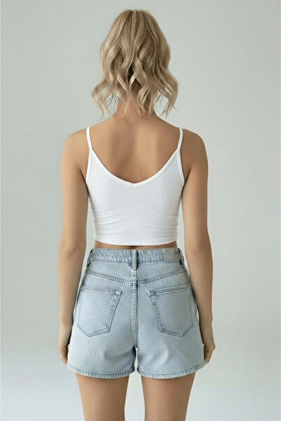 Thestiluxe Скуба тканинний збирач, передня і задня частина, V-подібний виріз, шнурівка на плечах, спортивний кроп-топ, спортивний бюстгальтер