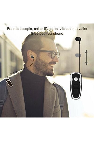 Zen Store سماعة رأس بلوتوث لاسلكية سوداء صغيرة مزودة بميكروفون وسماعة أذن للقيادة بدون استخدام اليدين