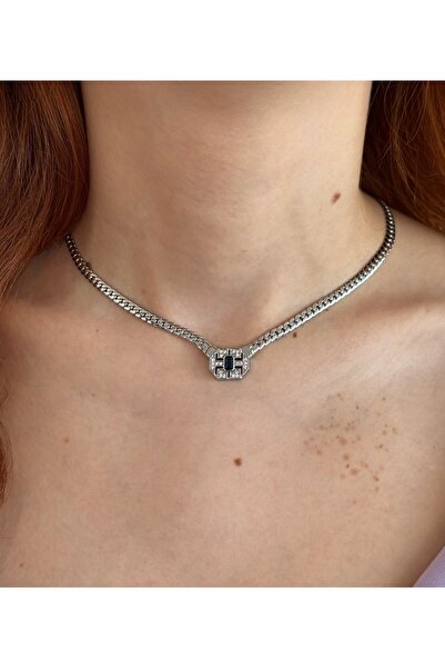h&b design jewel Çelik Hasır Zincirli Choker
