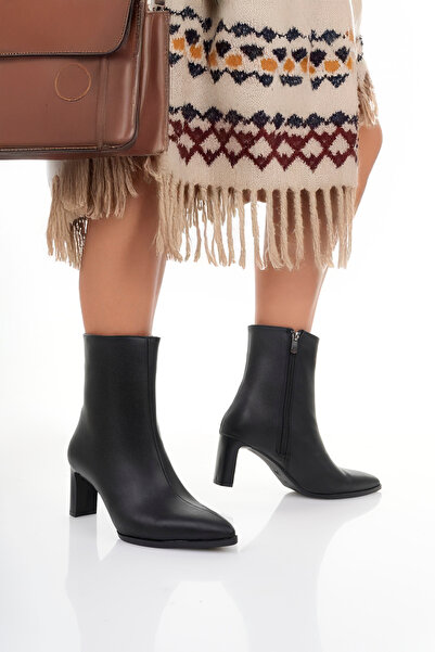 macella Μαύρες γυναικείες μπότες με μεσαίο τακούνι Zerda – Κομψές καθημερινές & κομψές χειμερινές μπότες που ταιριάζουν με κάθε συνδυασμό