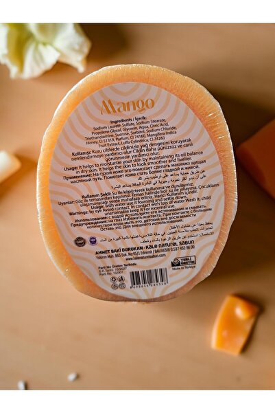 KALENATURAL أورهانجازي زيت زيتون مصنع صابون إسفنجي مانجو 100 غ