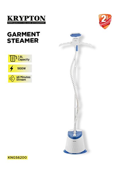 KRYPTON مكواة بخار عمودية للأقمشة - ضغط عالي ١٨٠٠ واط، خزان مياه سعة ١٫٦ لتر، للبدلات والمعاطف والستائر