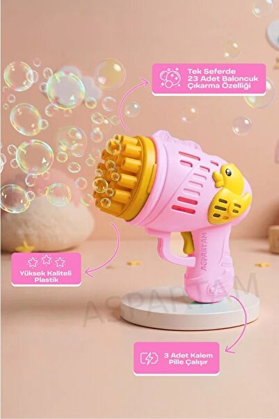 leo butik Çok Delikli Pilli Köpük Atan Baloncuk Çıkaran Tabanca Oyuncağı
