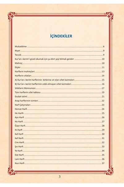 Yasin Yayınevi Kuran-ı Kerimi Tecvid Ile Okumaya Hazırlık Elifbası
